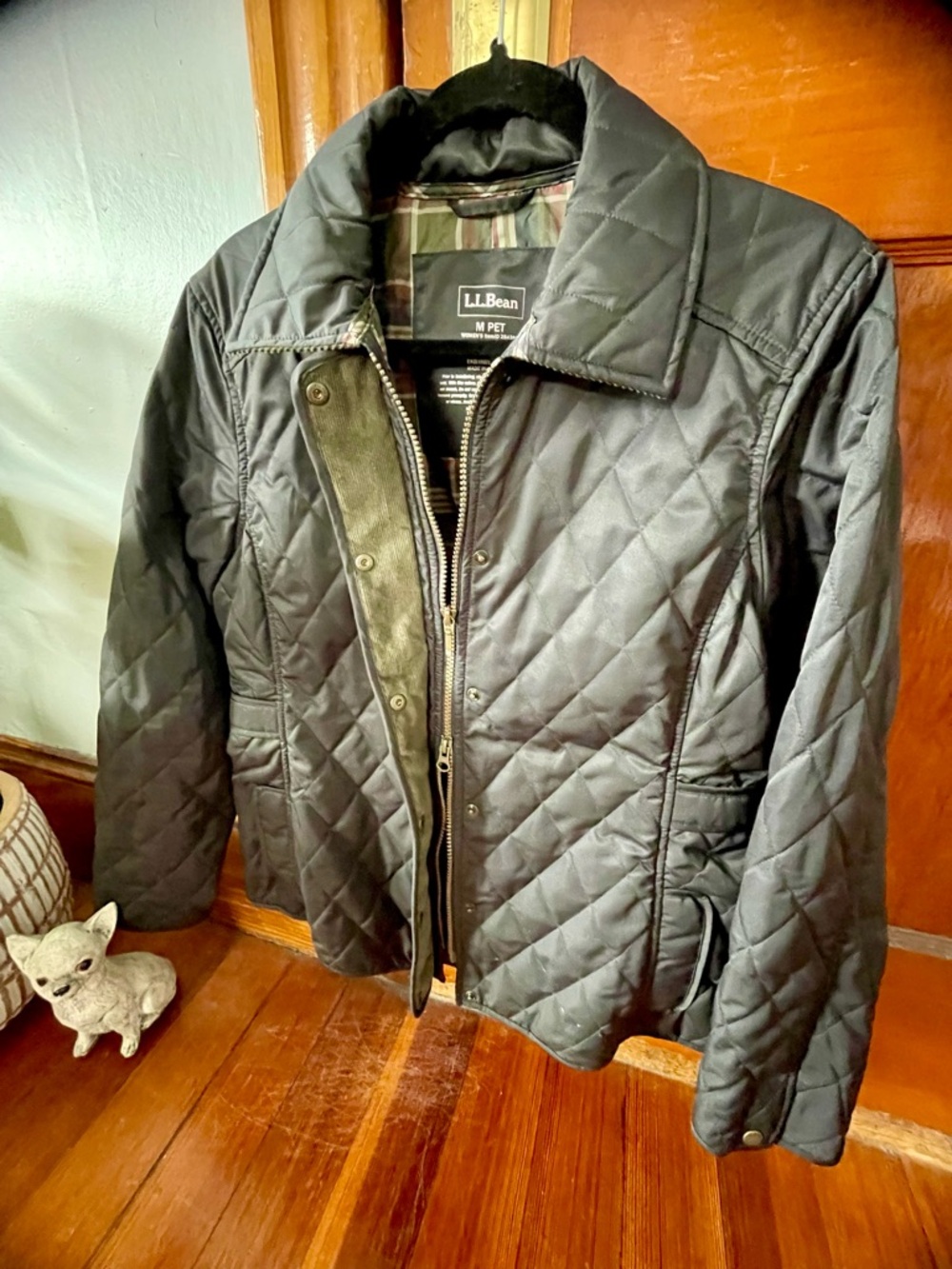 L.L. Bean Black Quilted Barn Jacket – NWOT